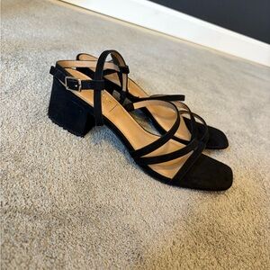 Lauren Conrad Black Strappy Heels